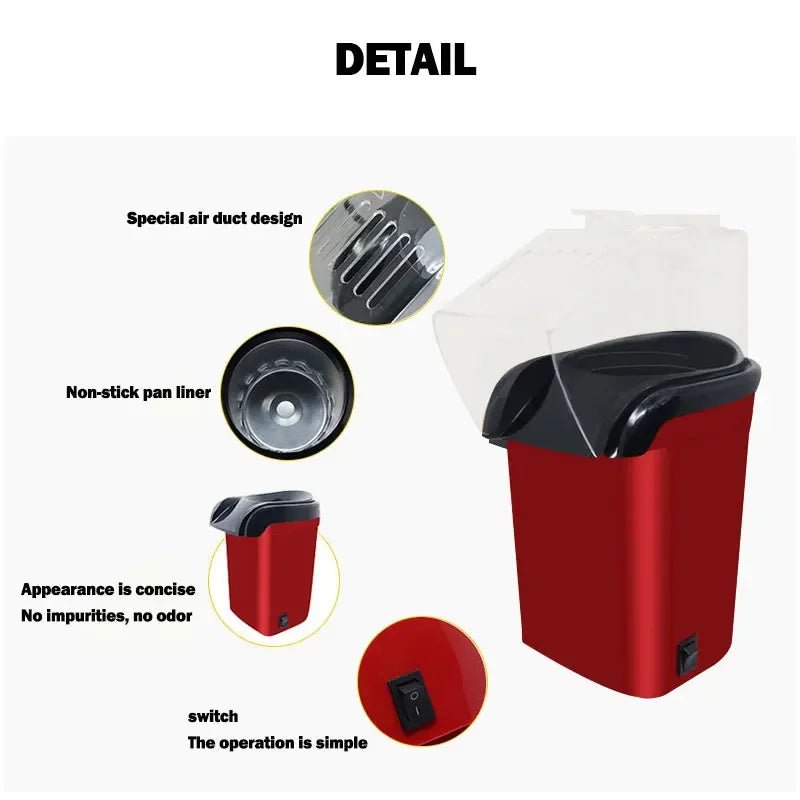 Fully Automatic Popcorn Machine For Home Kitchen Popcorn Makers