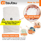 OTAUTAU Bean Bag Cover 2-seat Cotton Corner Nest Pouf Chaise Lounge Beanbag Cover SF613【No Filler!Please Buy Filler Yourself!】