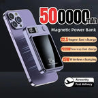 Wireless Power Bank Magnetic 500000mAh 22.5W Fast Charging External Battery Charger For Huawei Samsung iPhone PD 20W Universal