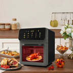 10L 1350W Electric Oven with Visible Air Fryer Multi-Functional