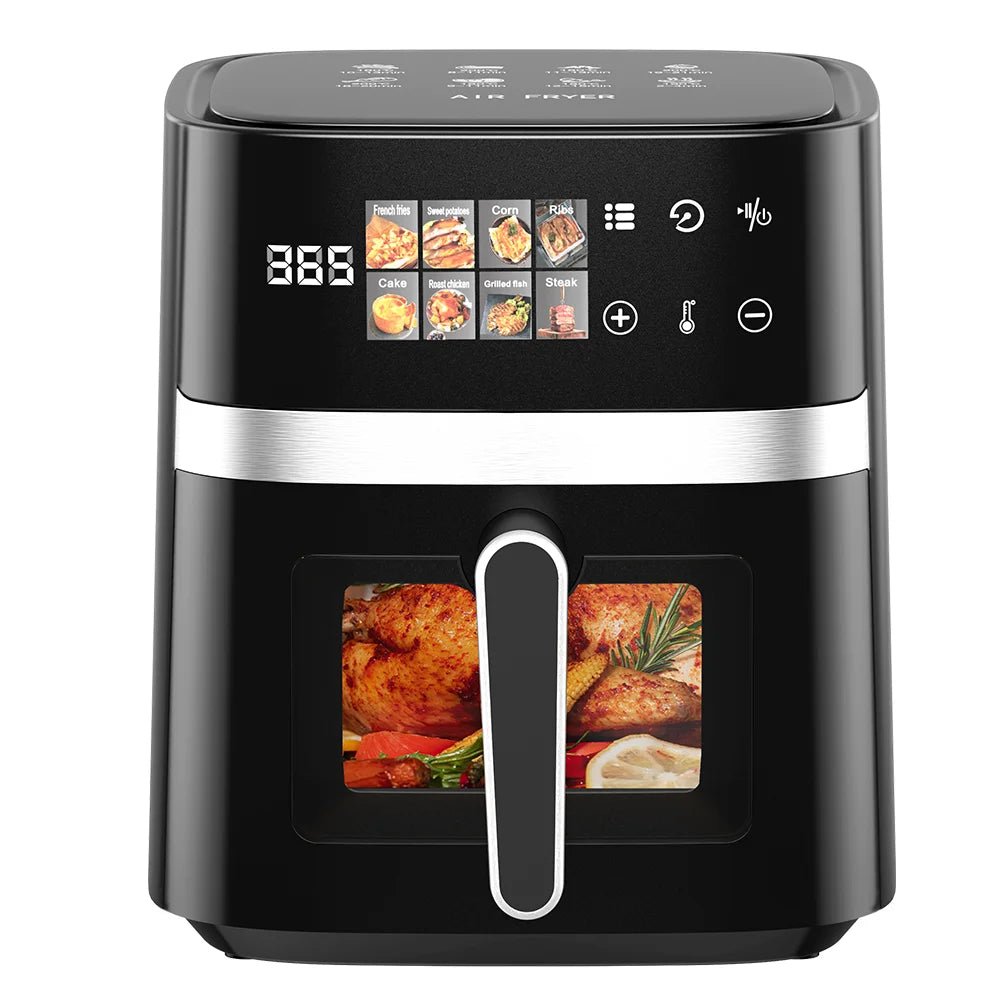 5.5L Hot Air Fryer 8-in-1 Electric Hot Oven with LED Screen