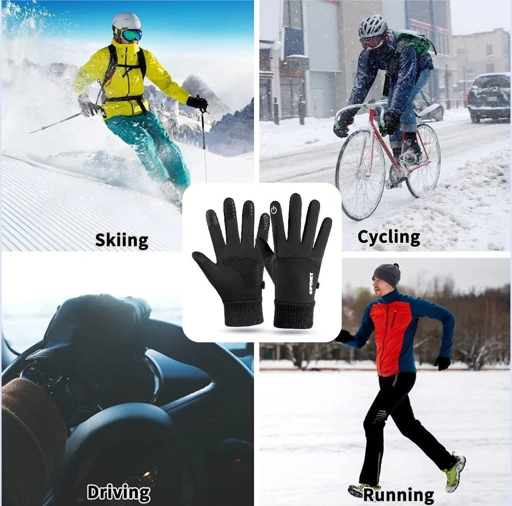 Winter Gloves Men Women Touch Screen Warm Gloves Water Resistant Windproof
