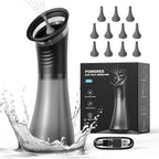 Electric Ear Wax Removal System Water Powered Ear Cleaning Tool with Irrigation Flusher 3 Pressure Settings Safe & Effective