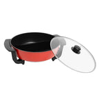 1360W Electric Hot Pot w/ 5 Temp Settings 6L Non-Stick Coating Large Capacity Skillet