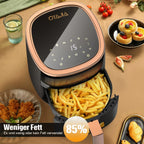 1800W 6L Multi-Functional Air Fryer with Viewing Window, 8 Cooking Functions &Digital Display & Timer Function