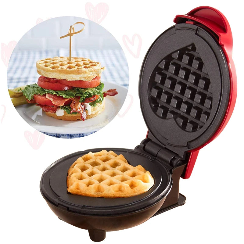 Electric Waffle Machine Portable Home Breakfast Machine Waffle Maker