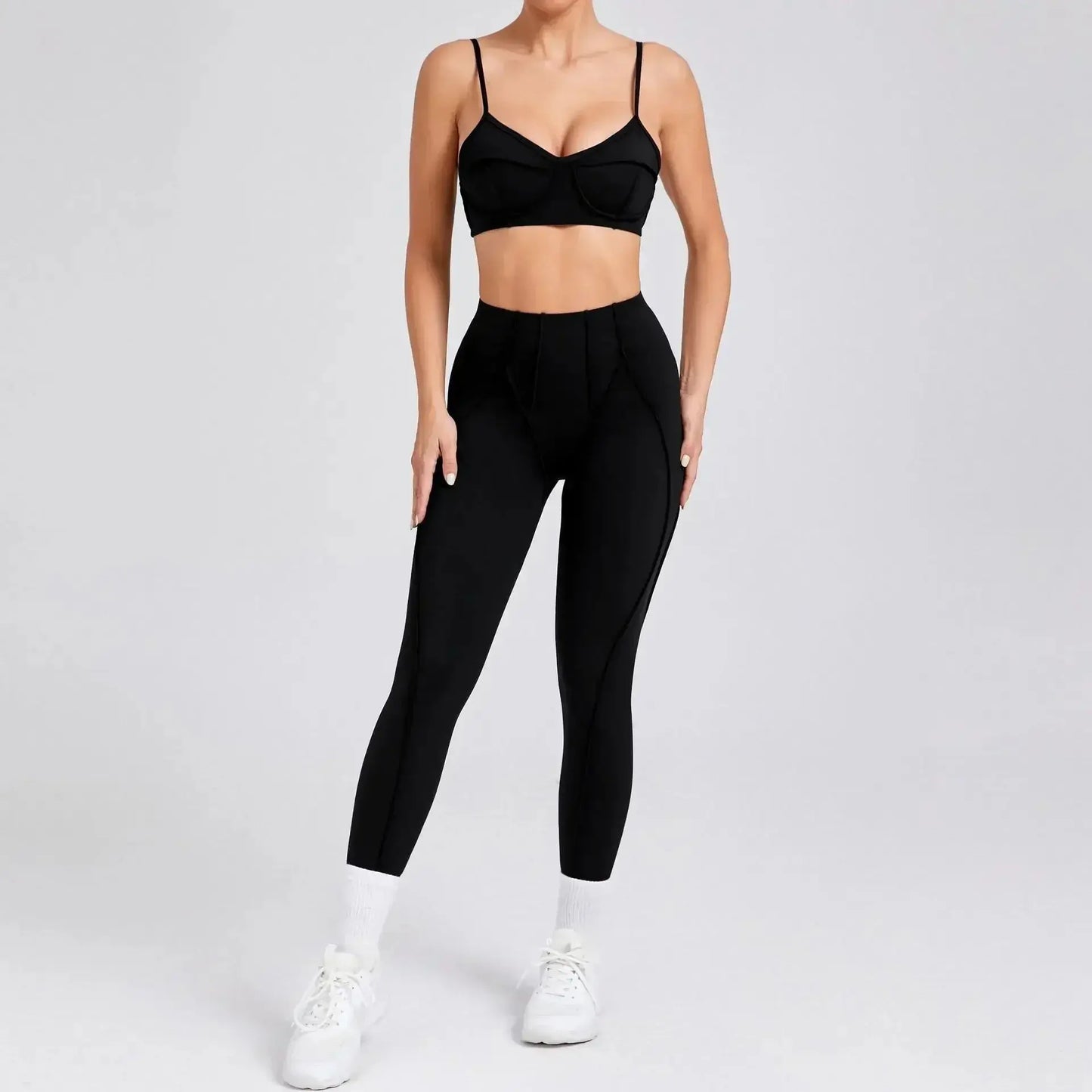 Yoga And Sports High Waist Hip-Lifting Set
