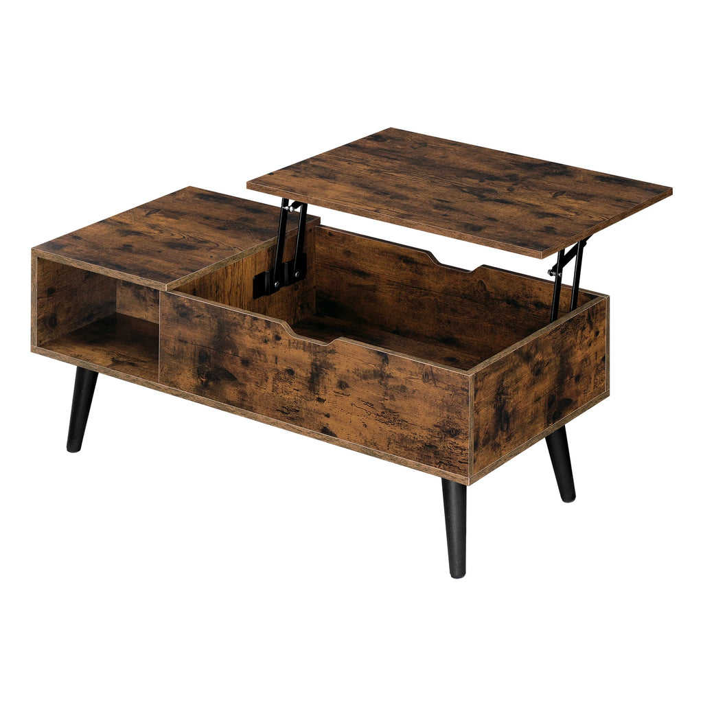 WOLTU Height-Adjustable Coffee Table Living Room Table with Hidden Storage Lifting Board Folding Table for Side Sofa Decor Home