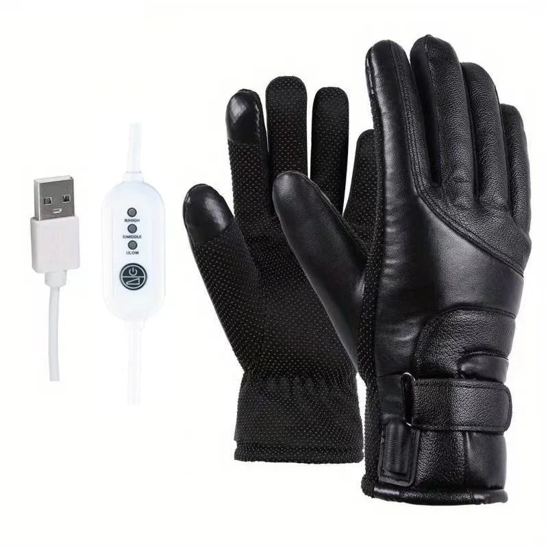Winter Electric Warming Gloves Thermal Heated Gloves USB Heated Gloves