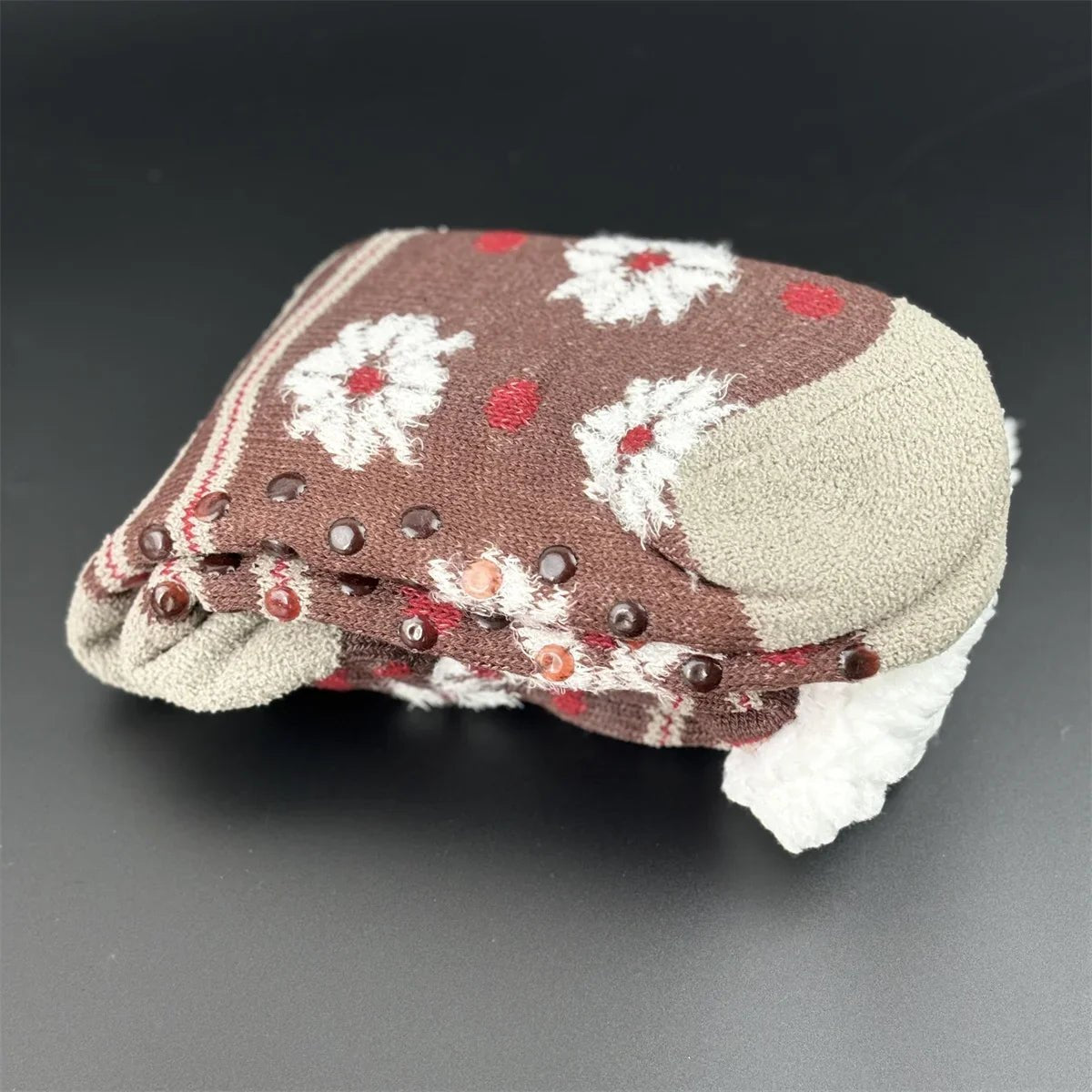 Thermal Winter Warm Slipper Socks Non Slip Grip Fluffy Fuzzy Slipper Socks Short Furry Monkey - Motionshop