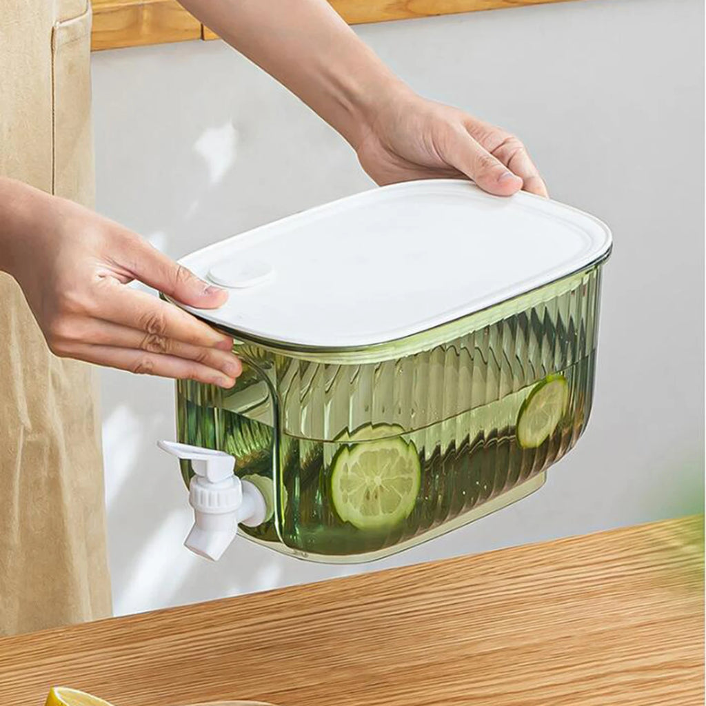 Fridge Beverage Dispenser Water Jug With Tap Large Capacity Cold Kettle Juice Jug Cold Kettle Cool Water Bucket for Home