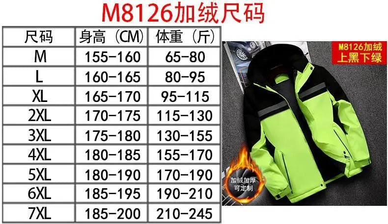 Winter Jacket, Waterproof Windproof Reflective Thermal Coat with Fleece Lining