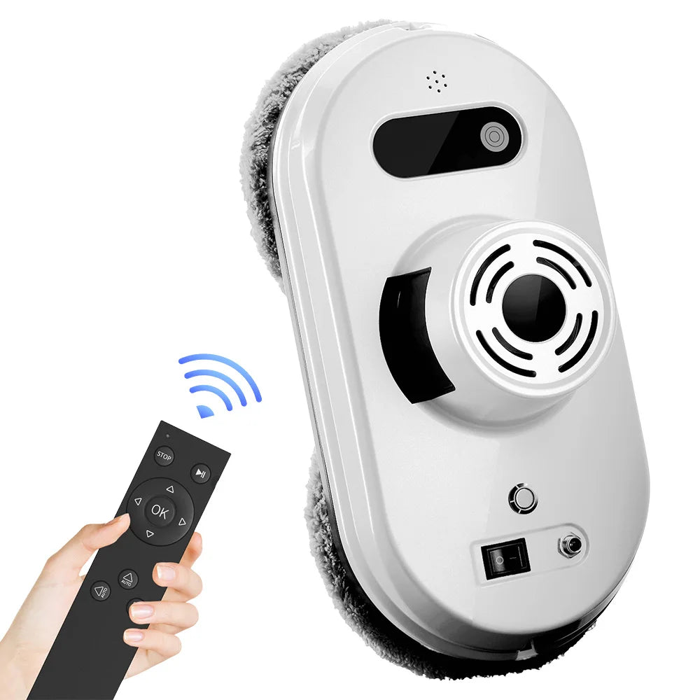 6000Pa Household window robot vacuum cleaner automatic water spray cleaning remote control electric window wiper glass wiper