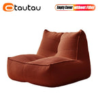 OTAUTAU Bean Bag Lounger Cover Without Filler Floor Seat Beanbag Sofa Bed Ottoman Pouf Footrest Stool SF196