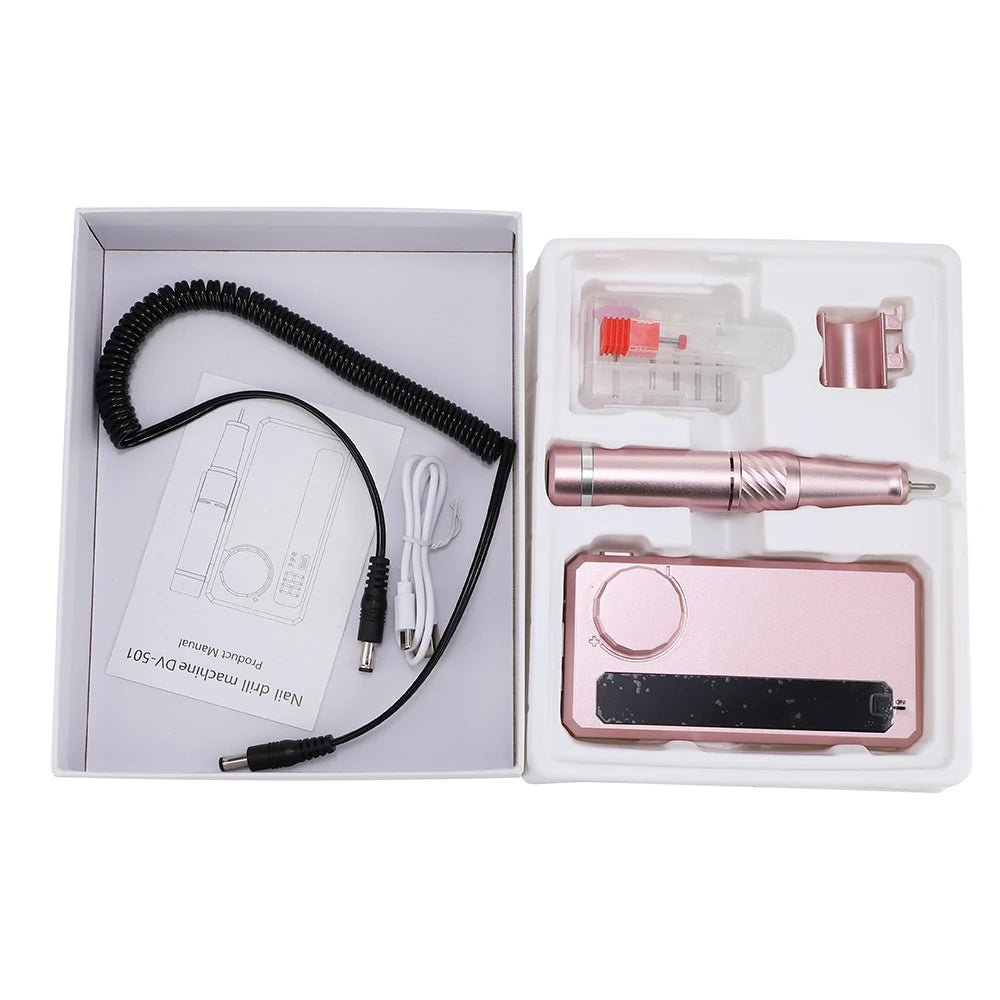 45000RPM Professional Electric Nail Drill Machine Low Noise Rechargeable Nail File Nails Accessories Gel Nail Polish Sander