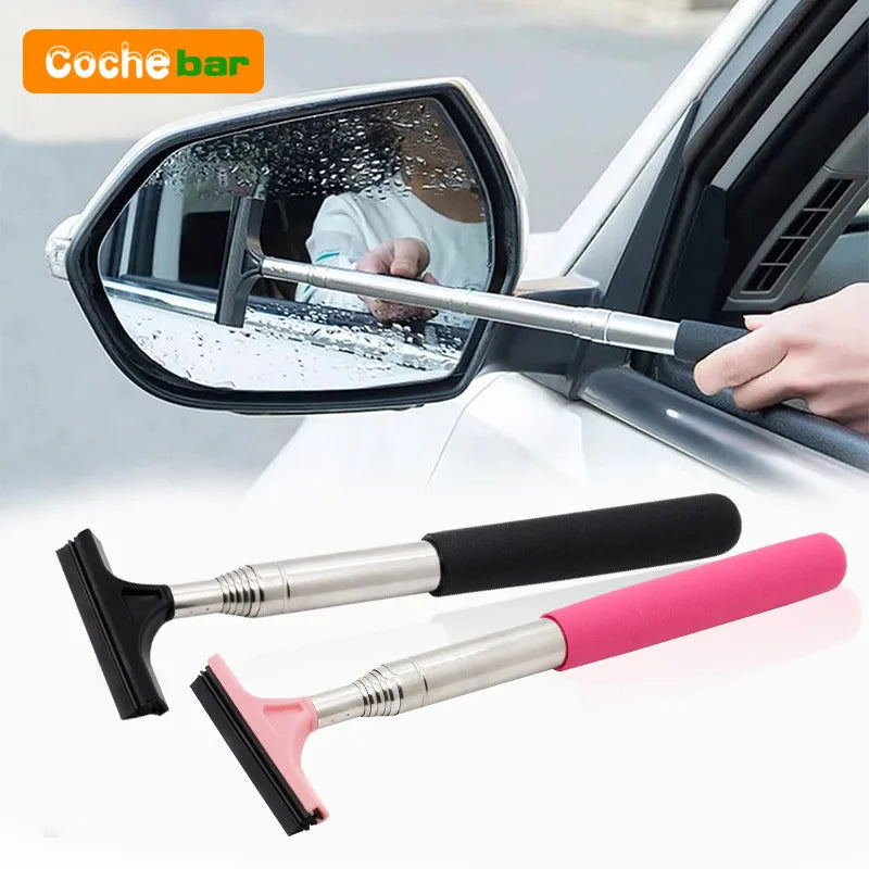 Car Mirror Wiper – Telescopic Glass & Mist Cleaning Tool - Motionshop