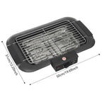 Electric Table Grill 2000W 6 Temperature Gears Grill Plate Electric Barbecue Grill Durable for Family Gathering Indoor Camping