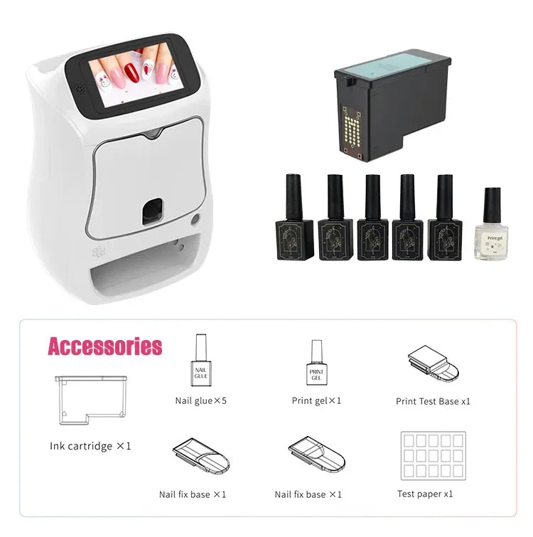 Desktop Smart Nail Painting Machine Automatic 3D Nail Printer Digital Painting Machine Automatic Color Nail Nails