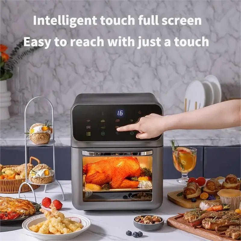 10L Large Capacity Electric Air Fryers Oil-free Automatic 360°Baking Convection
