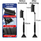 2-in-1-car snow brush and ice scraper with ergonomic foam grip