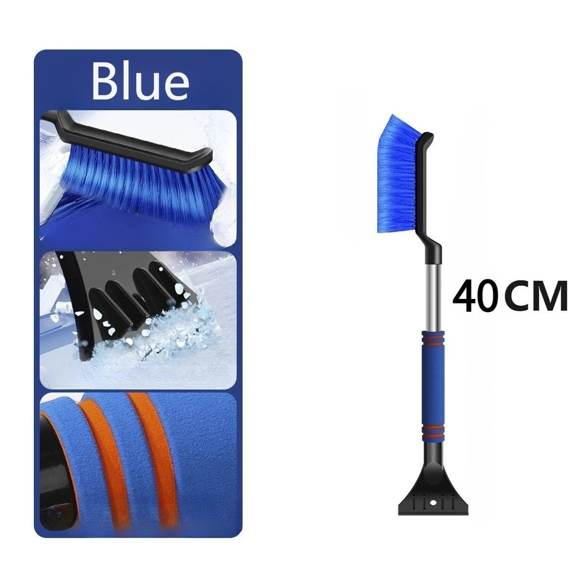 2 - in - 1 - car snow brush and ice scraper with ergonomic foam grip - Motionshop