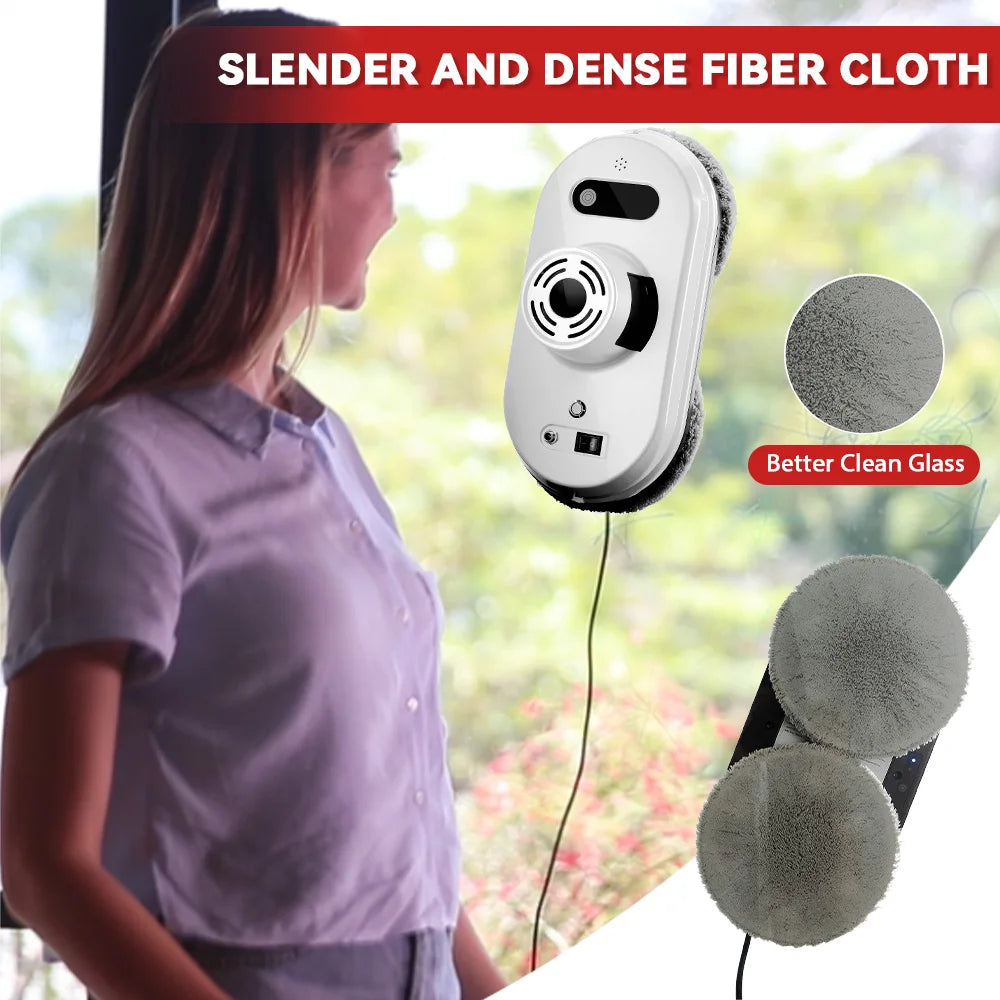 6000Pa Household window robot vacuum cleaner automatic water spray cleaning remote control electric window wiper glass wiper