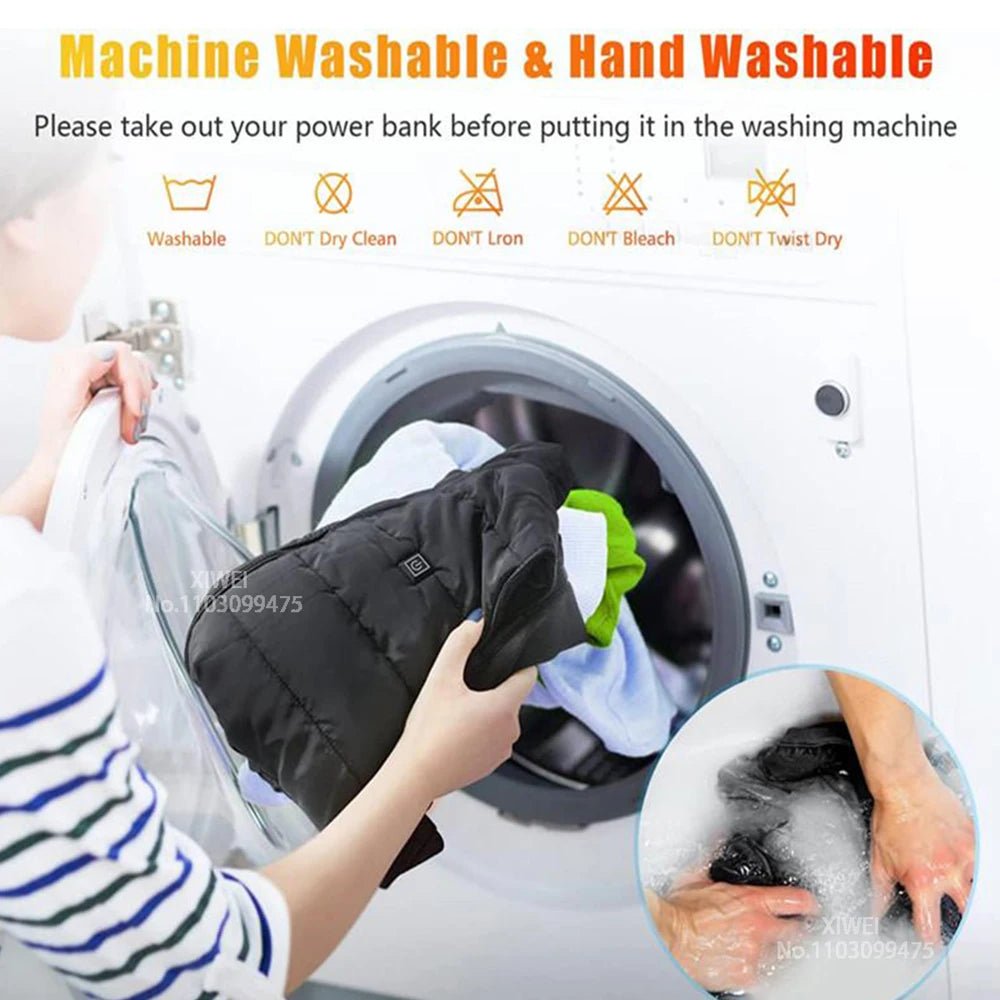 USB Electric Self Heating Jacket Winter Coat Warm Clothing 2-21 Areas