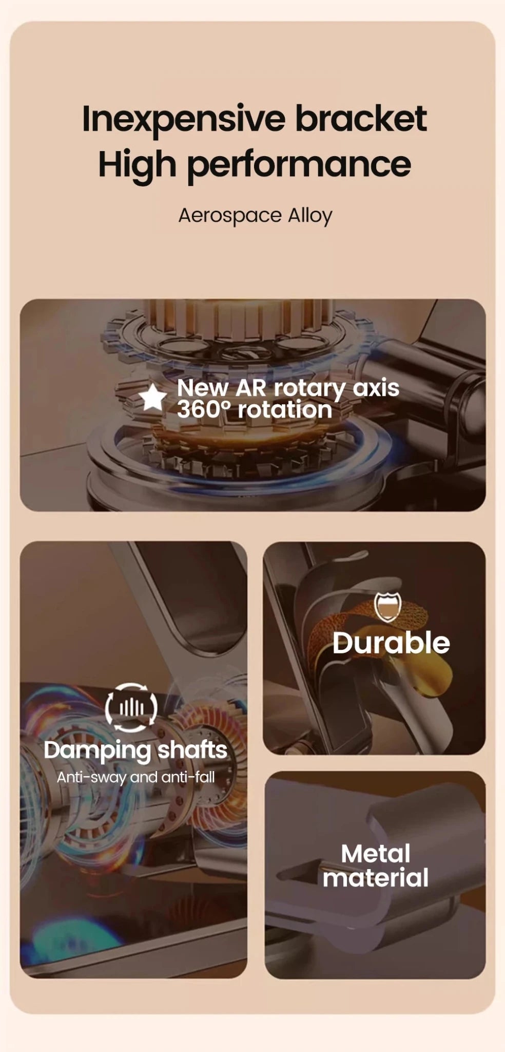 Rotating Cell Phone Holder Support Desktop Stand For iPad Samsung iPhone 15 14 13 Mobile Mount