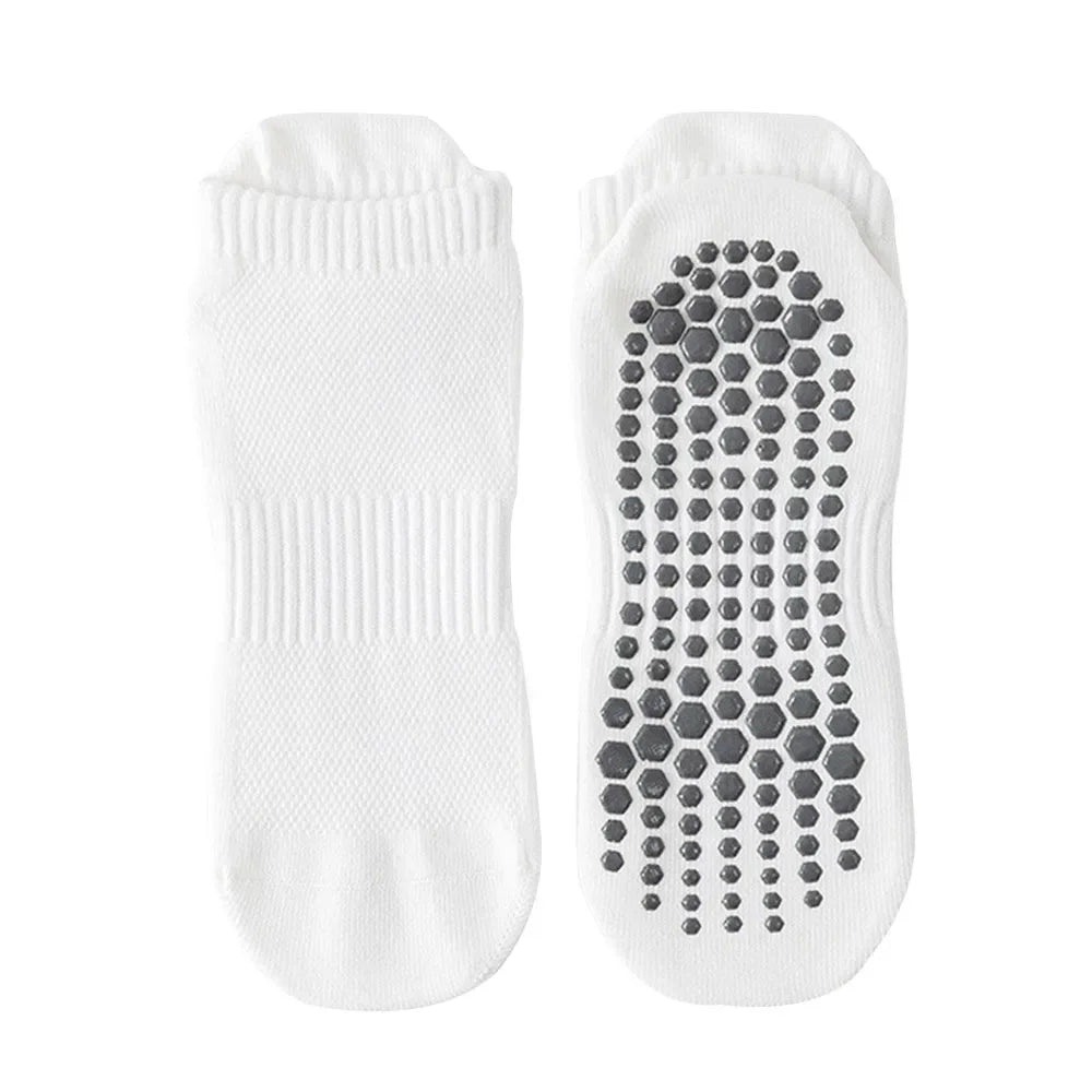 Yoga slipper Socks Men Cotton Thin Silicone Non - slip Grip Pilates Low - ankle Sock - Motionshop