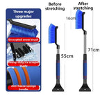 2-in-1-car snow brush and ice scraper with ergonomic foam grip