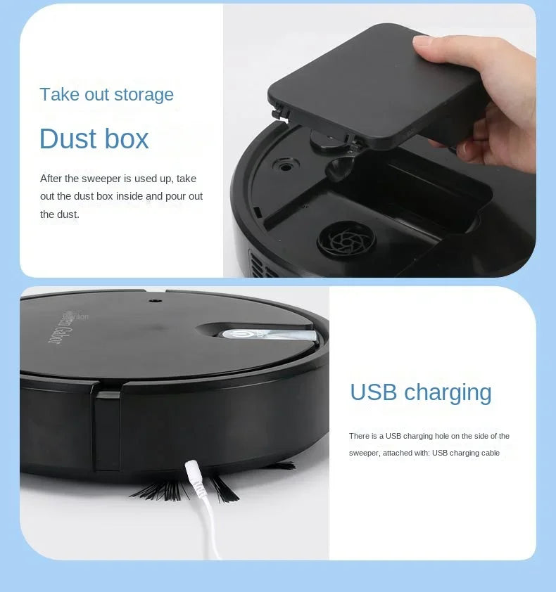 5-in-1 Wireless Smart Robot Vacuum Cleaner Multifunctional Super Quiet Vacuuming Mopping Humidifying For Home Use Home Appliance