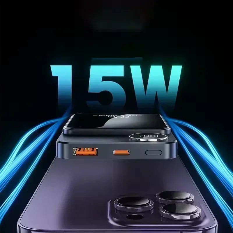 Wireless Power Bank Magnetic 500000mAh 22.5W Fast Charging External Battery Charger For Huawei Samsung iPhone PD 20W Universal