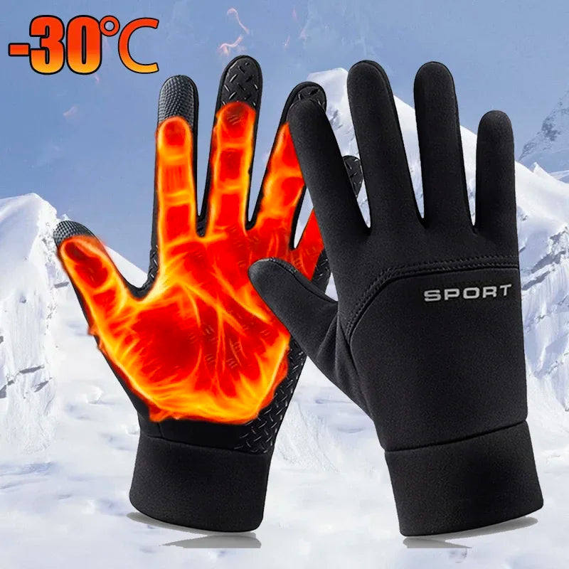 Winter Warm Gloves Touch Screen Windproof Cold-proof Gloves