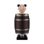 Funny Cigarette Holder Spoof Cigarette Box, Funny Santa Claus in The Wooden Barrel Cigarette Dispenser Up Prank Toy Xmas Gifts