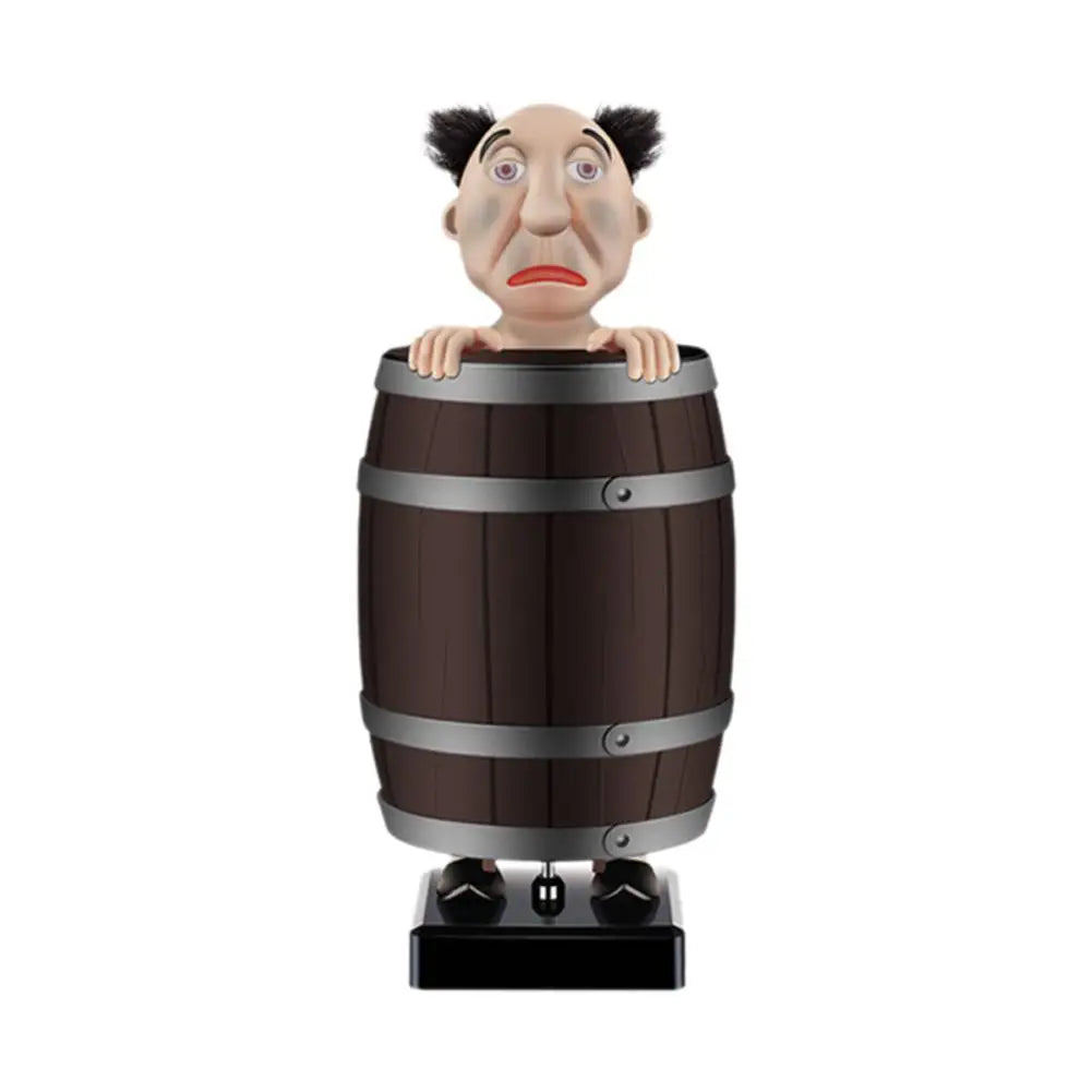 Funny Cigarette Holder Spoof Cigarette Box, Funny Santa Claus in The Wooden Barrel Cigarette Dispenser Up Prank Toy Xmas Gifts