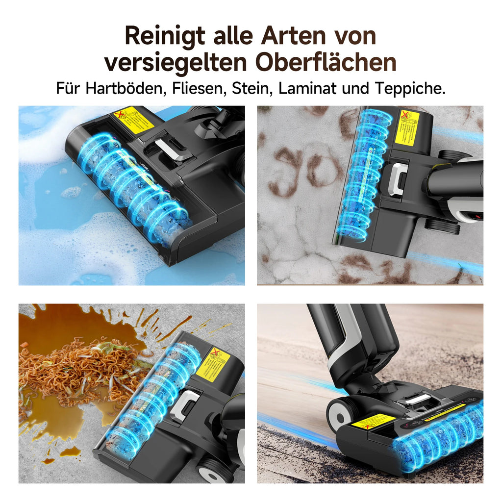 SE Automatic Cleaning Machine - Wireless Wet/Dry Vacuum & Mop Combo (55000Pa Suction)