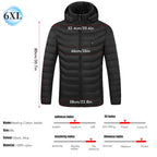 Heating Jackets Smart Thermostat Pure Color Hooded Heated Clothing Women Sportswear Heated Coat USB Heating Jacket For Camping