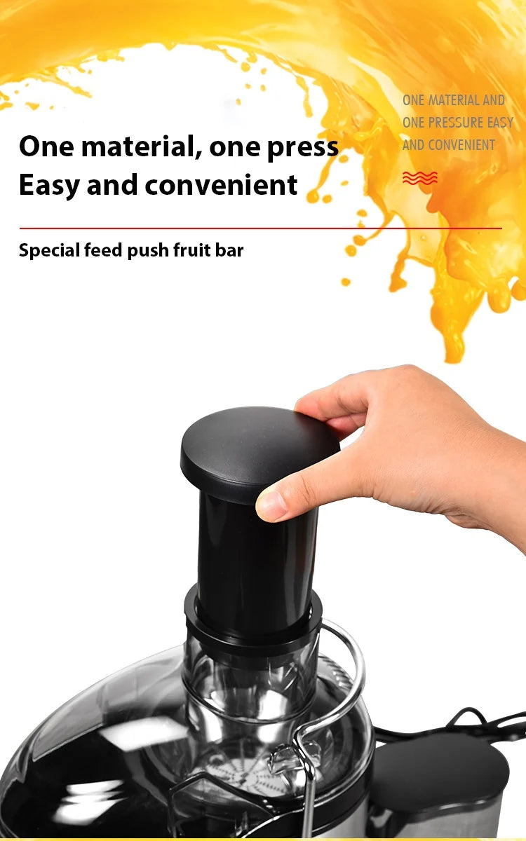 Heavy-Duty Juicer Machine Juicer With 3-Inch Big Mouth For Whole Fruits And Vegetables Juice Centrifuge with 2 Speed Settings