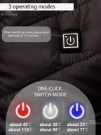 USB Self Heated Jacket Warm Coats Winter Thermal Skiing Camping Hiking Jacket