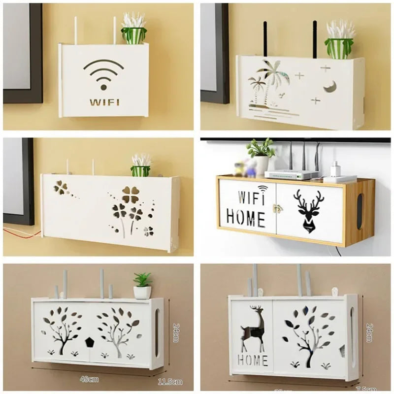 Wireless Wifi Router Shelf And Storage Box - Motionshop