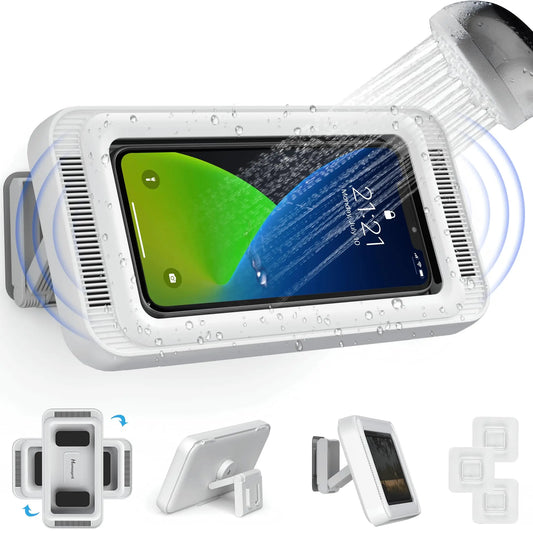 Shower Waterproof Phone Holder With Speaker - 480° Rotation - Motionshop