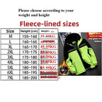 Winter Jacket, Waterproof Windproof Reflective Thermal Coat with Fleece Lining