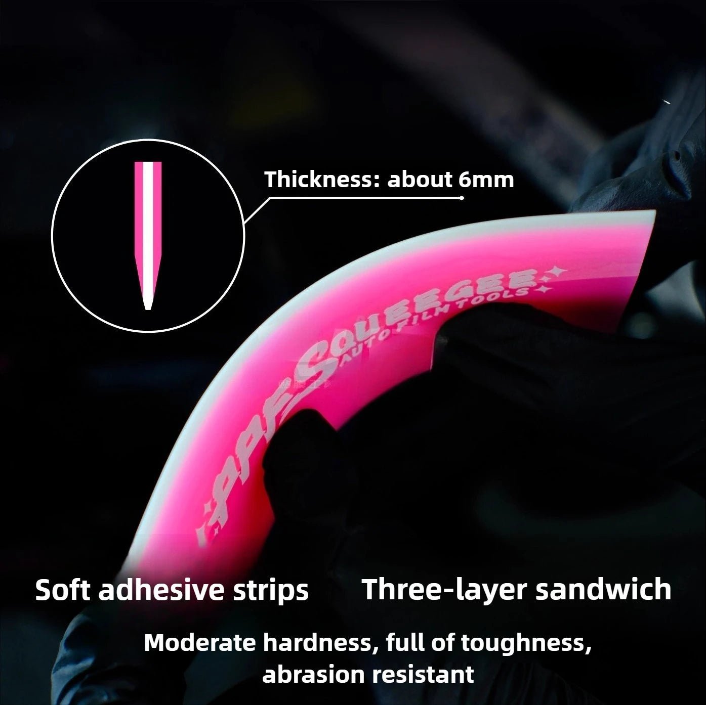 Rubber Water Squeegee Car Ice scraper & Snow Shovel - Motionshop