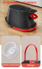 Complete Mop Set for Removing Buckets, Rotary Twist Design with an Easy Start Removal System