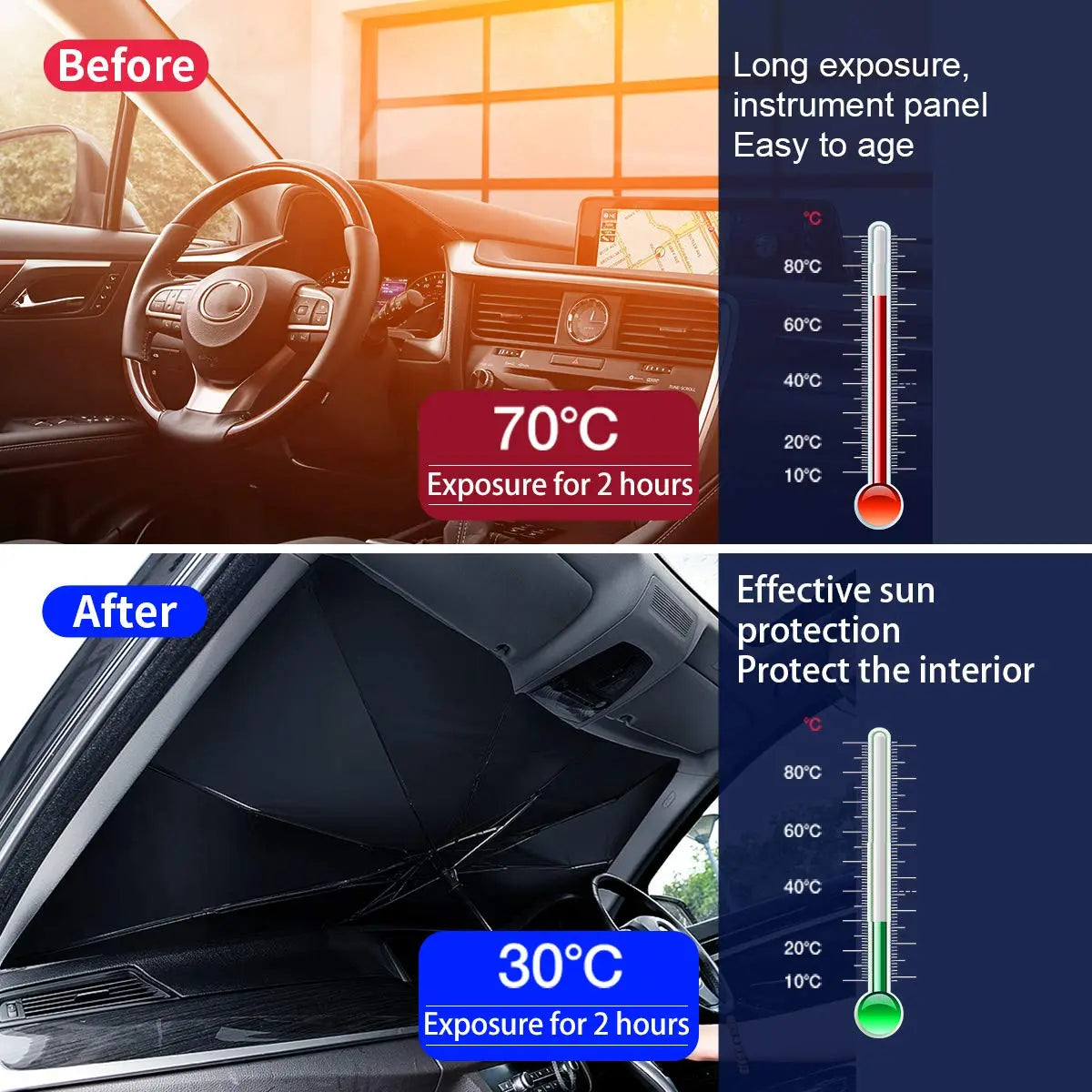 Protective Car Sunshade Umbrella - Motionshop