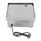 2000W Modern Stainless Steel Electric Griddle, 5.5*38*21cm Silver Electric Griddle for Processing Pancakes, Bacon, Baked Cheese