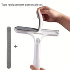 3-in-1 Glass Cleaning Tool for Home Bathroom Mirror and Windows, Water Wiper Squeegee for Shower and Glass Surfaces