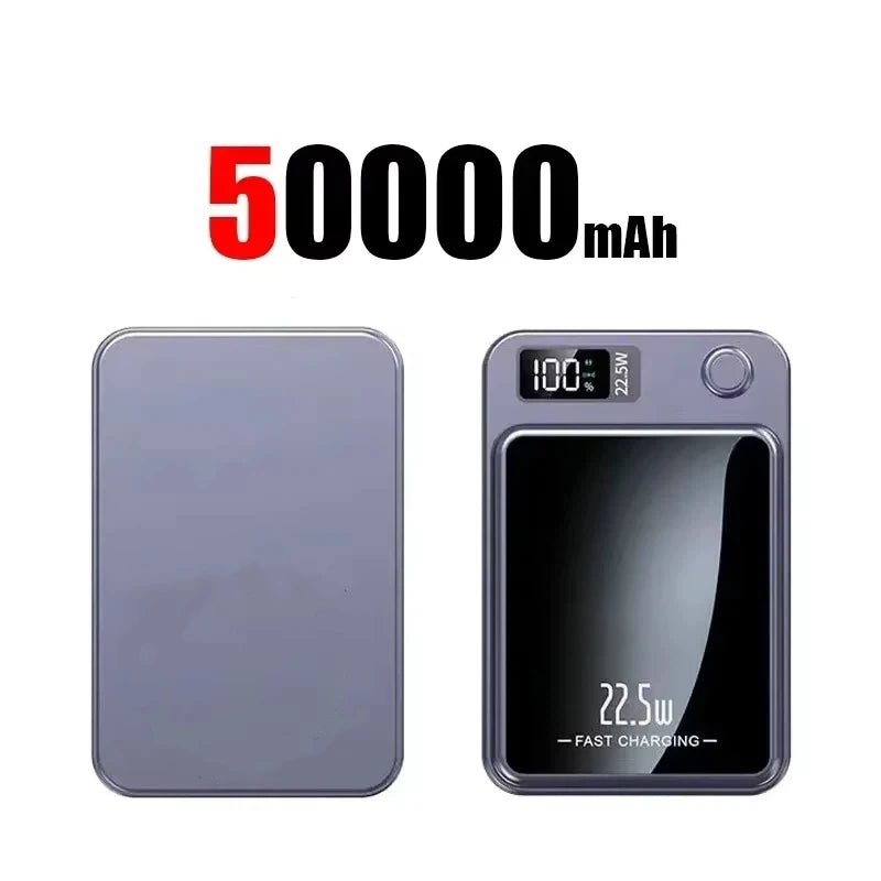 Wireless Power Bank Magnetic 500000mAh 22.5W Fast Charging External Battery Charger For Huawei Samsung iPhone PD 20W Universal