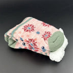 Thermal Winter Warm Slipper Socks Non Slip Grip Fluffy Fuzzy Slipper Socks Short Furry Monkey