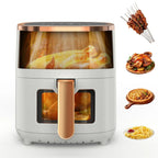 1800W 6L Multi-Functional Air Fryer with Viewing Window, 8 Cooking Functions &Digital Display & Timer Function